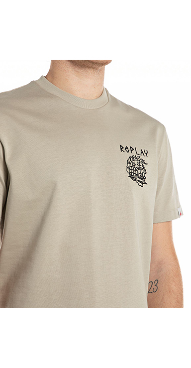 リラックスフィット ヘビーコットンジャージーSKULL Tシャツ 詳細画像